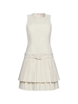 sachin and babi light blue dress Yelena Mini Dress - Halter Neck Bow Detail Mini Dress in White