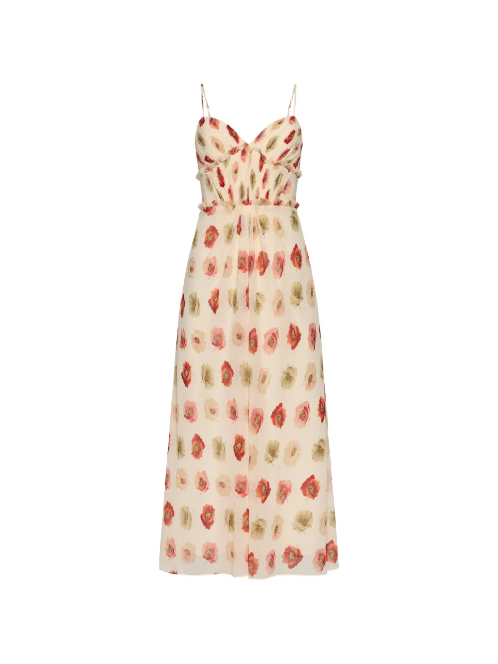 Cinq A Sept floral ruffled dress - Toni neutri