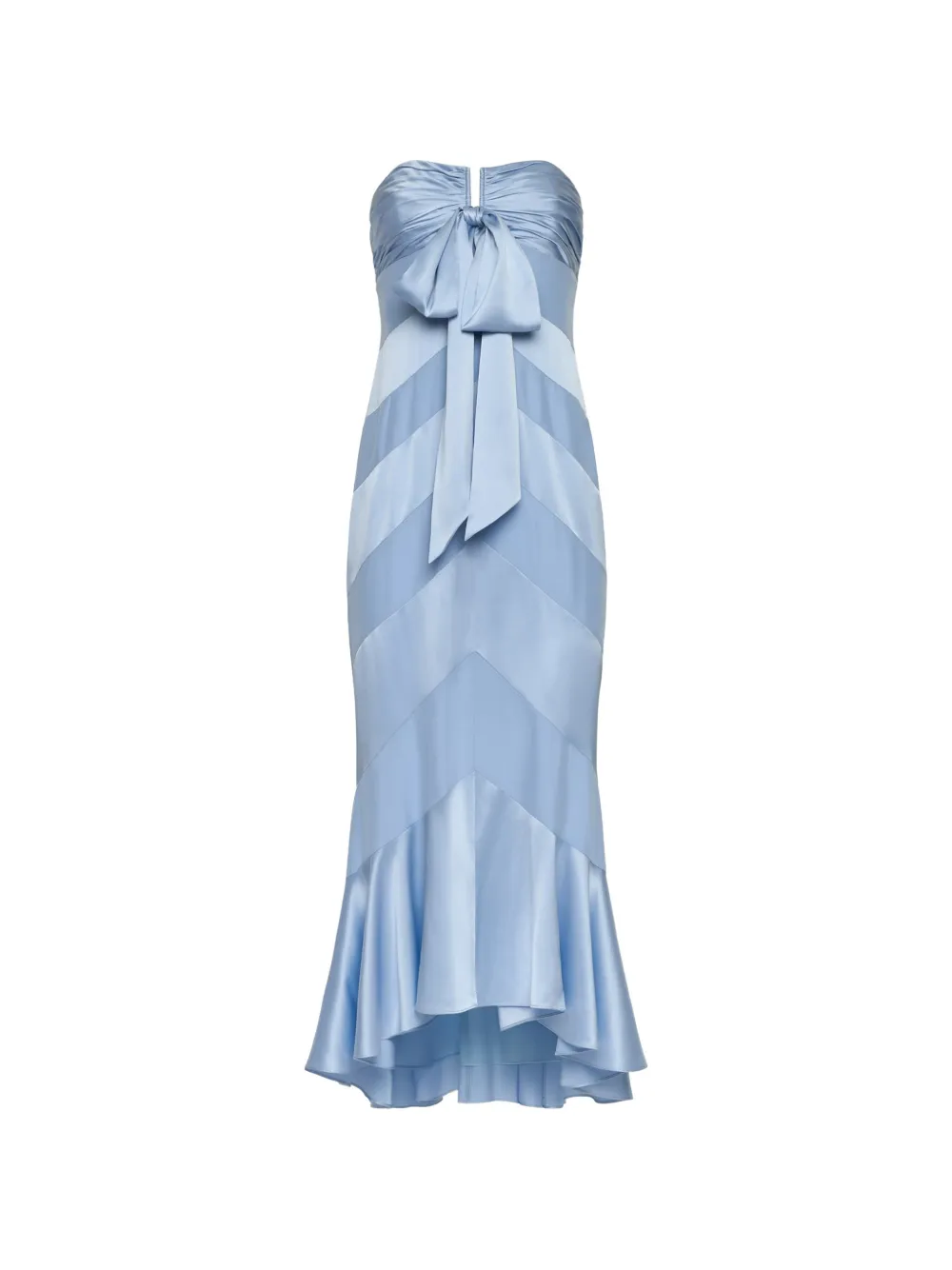 Cinq A Sept bow strapless dress - Blu