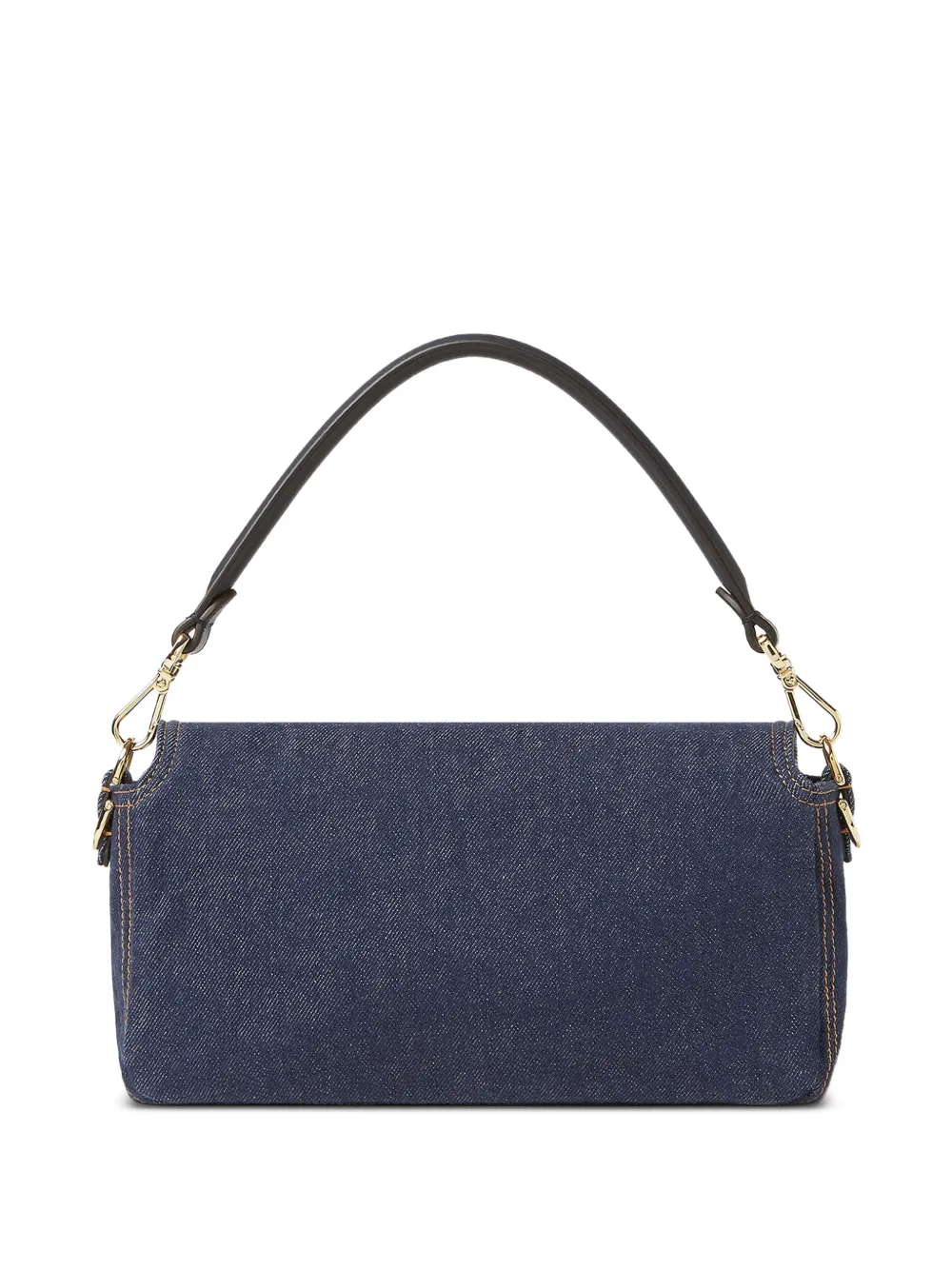 FENDI Baguette omkeerbare denim schoudertas Blauw