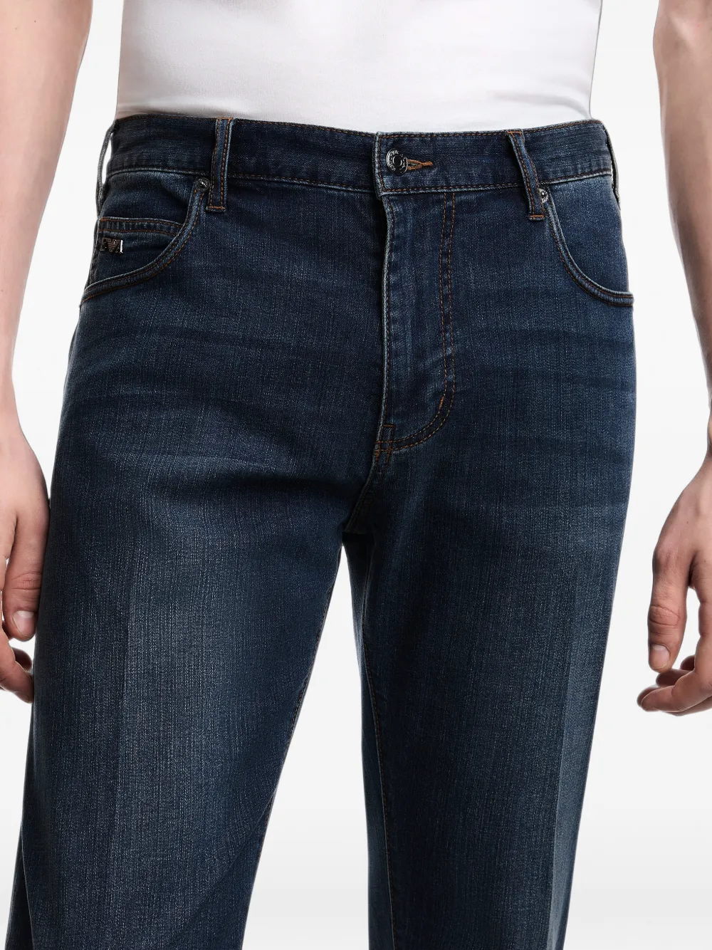 Emporio Armani J45 jeans met vijf zakken Blauw