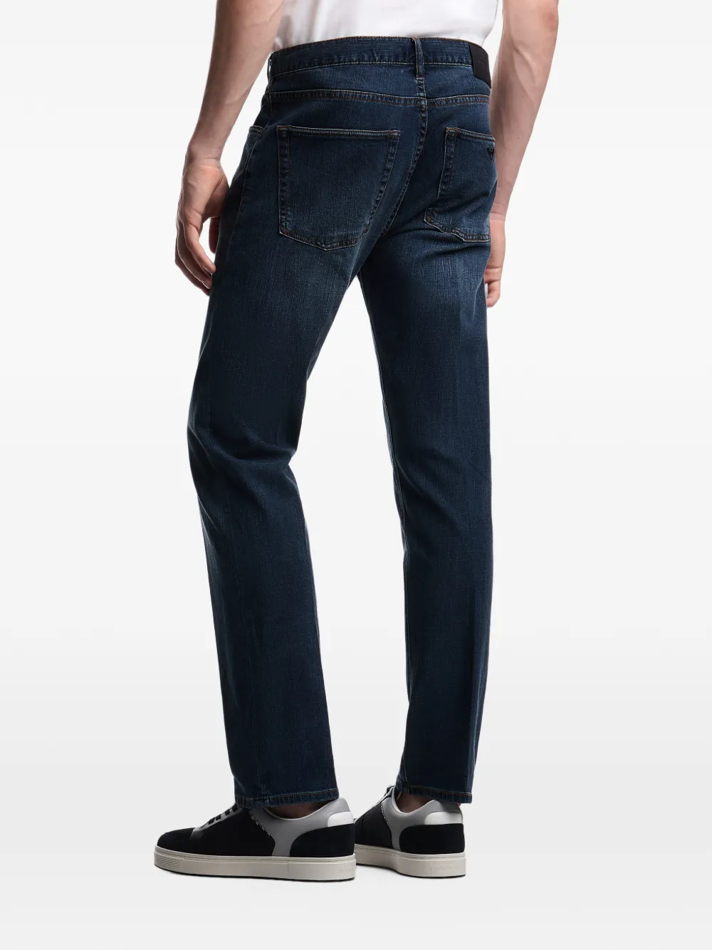 Emporio Armani J45 jeans met vijf zakken Blauw