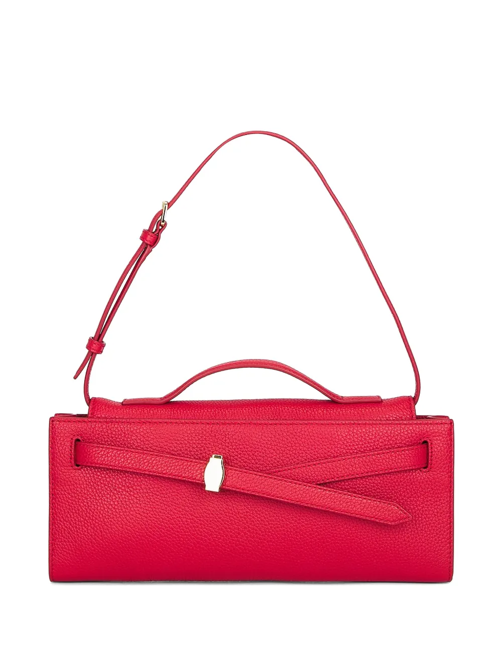 Veronica Beard Dash leather clutch bag - Rosso