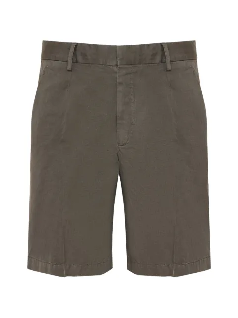 Zegna belt-loops linen chino shorts