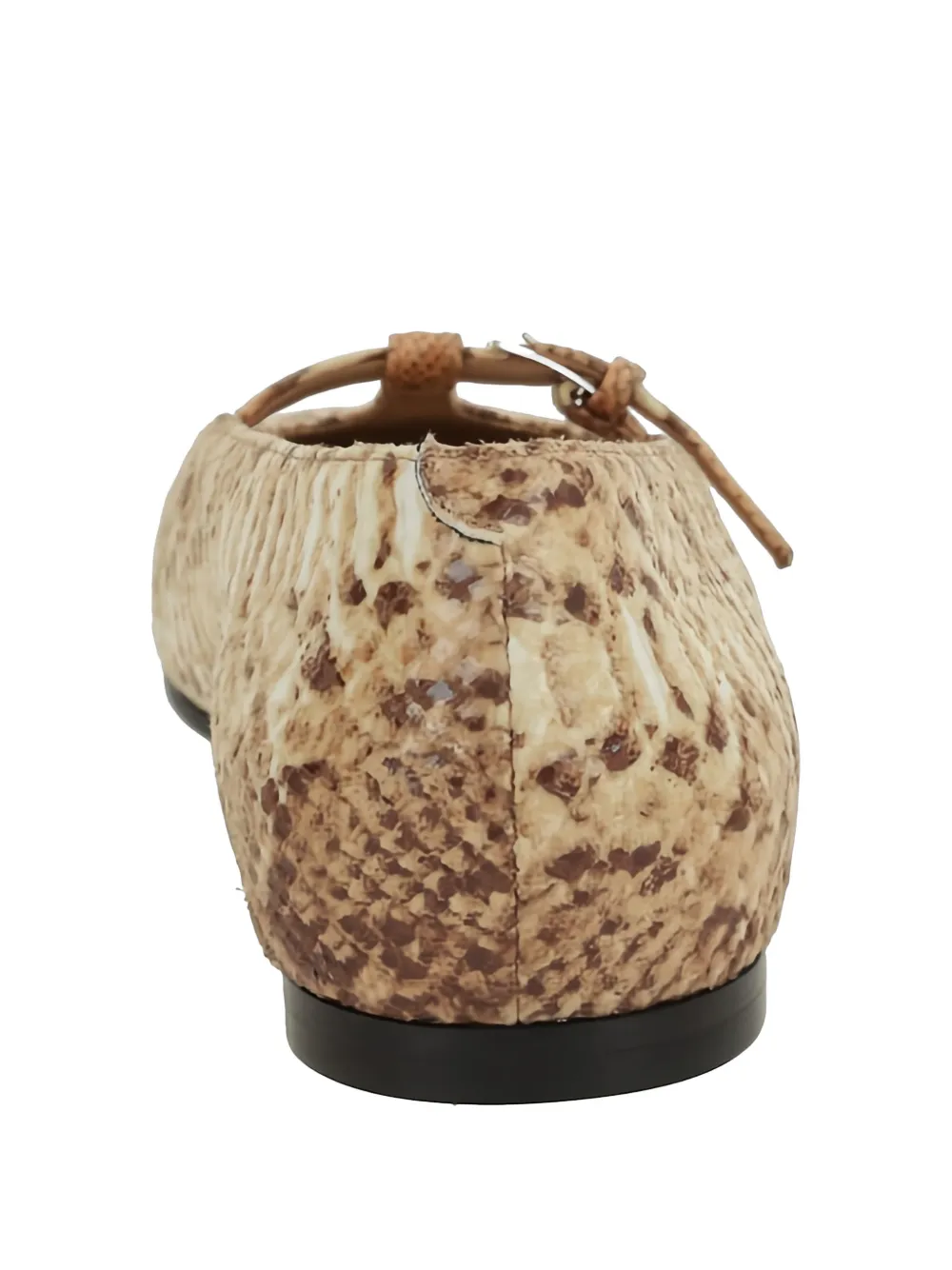 Nodaleto print-strap ballerinas Beige