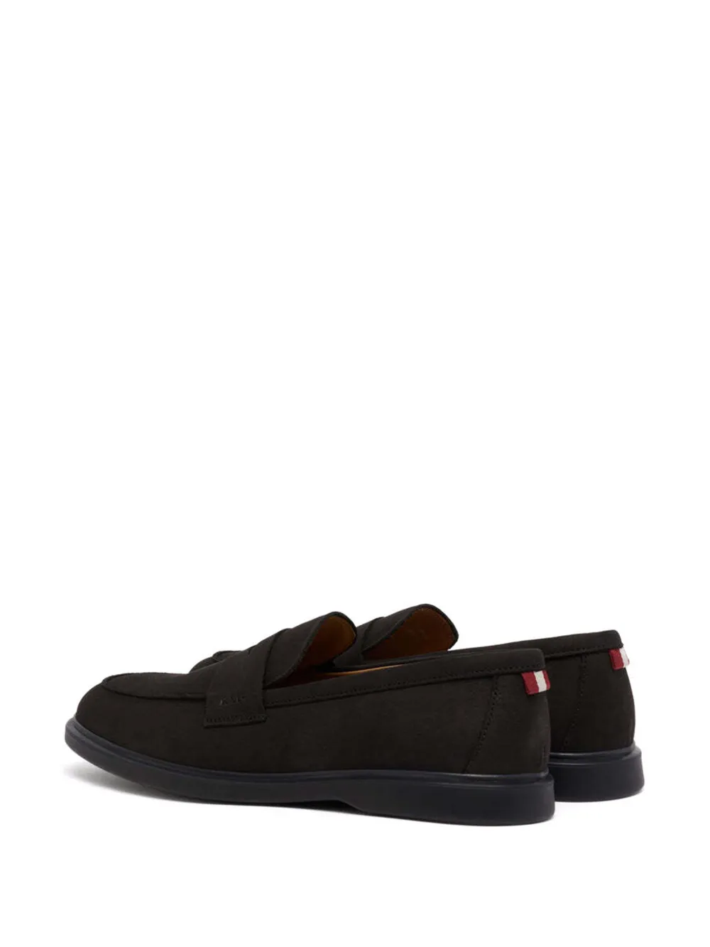 Bally webbing penny loafers Zwart