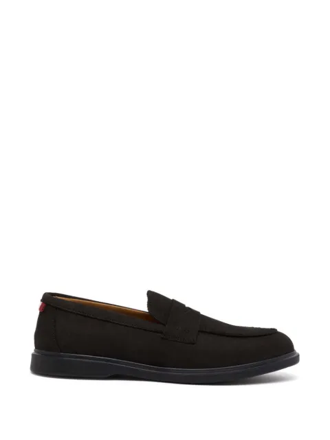Bally webbing penny loafers