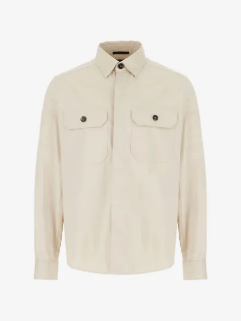 Zegna sobrecamisa con detalle de bolsillo
