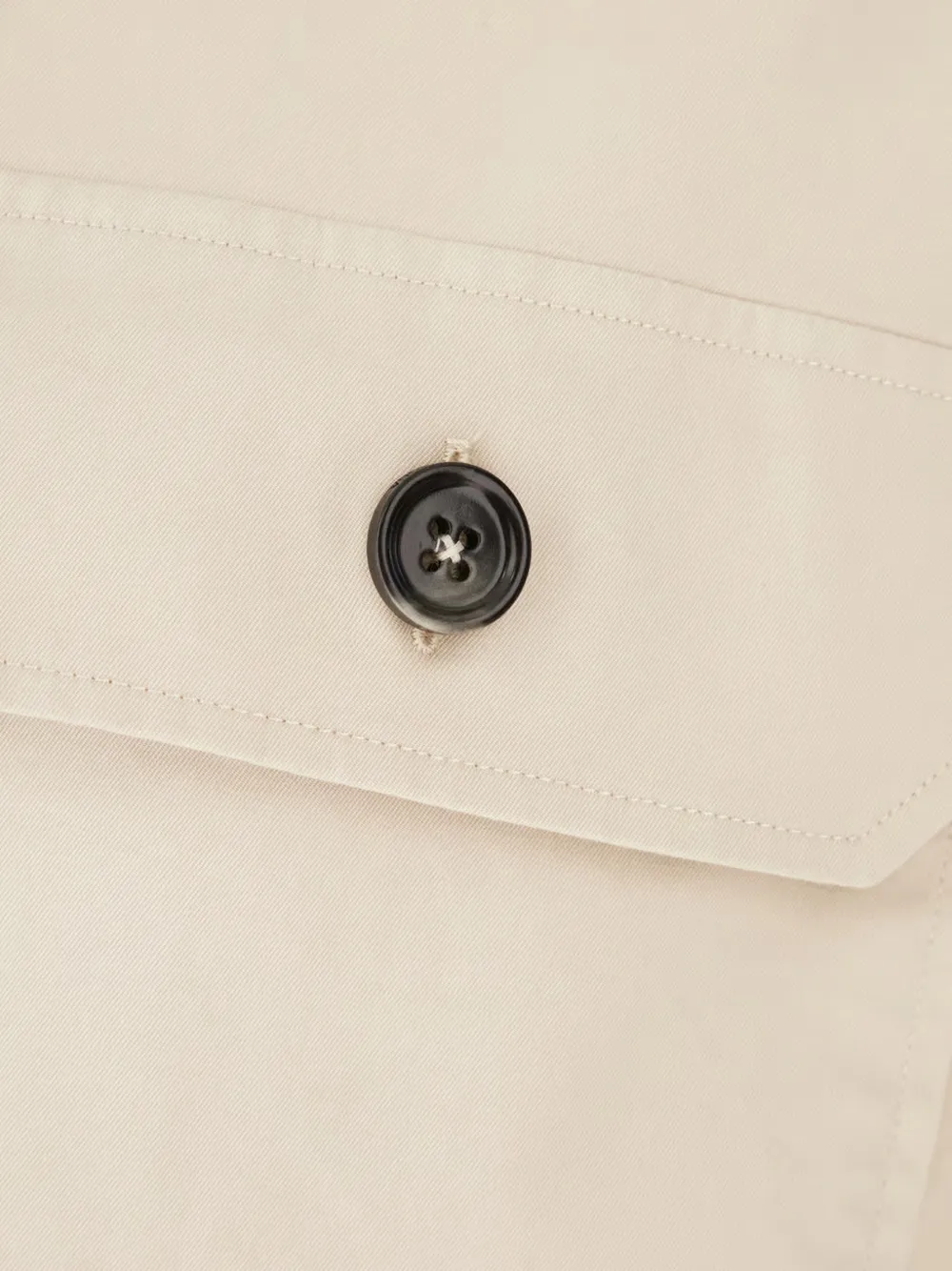 Zegna Shirtjack met zakdetails Beige