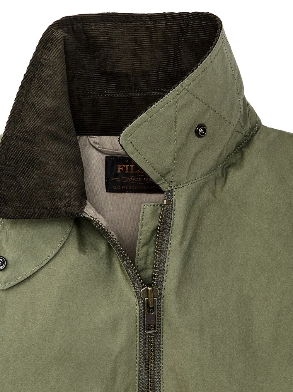  Filson Giacca Oversize Con Zip - Verde 