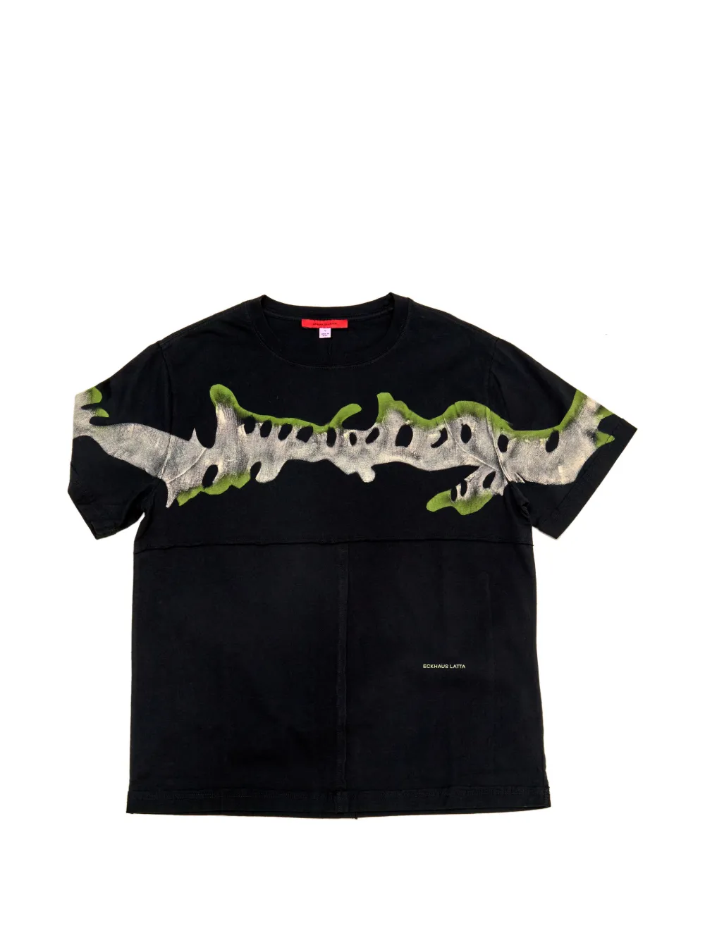 Eckhaus Latta Eckhaus graphic-print panelled T-shirt - Nero