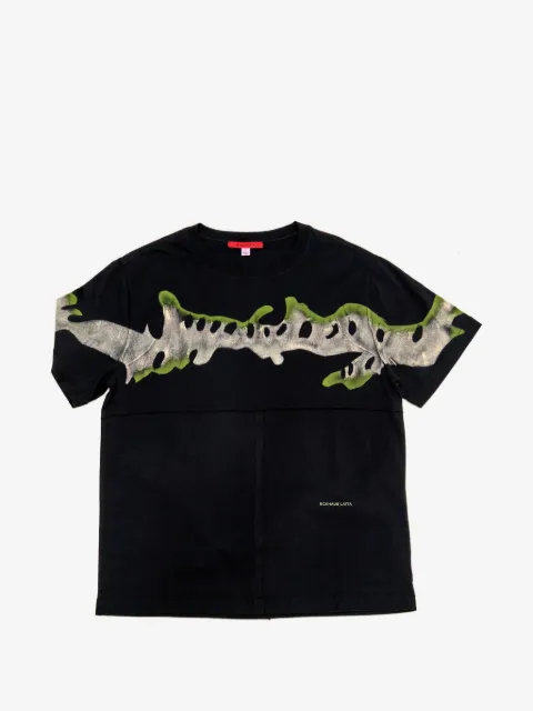 Eckhaus Latta Eckhaus graphic-print panelled T-shirt