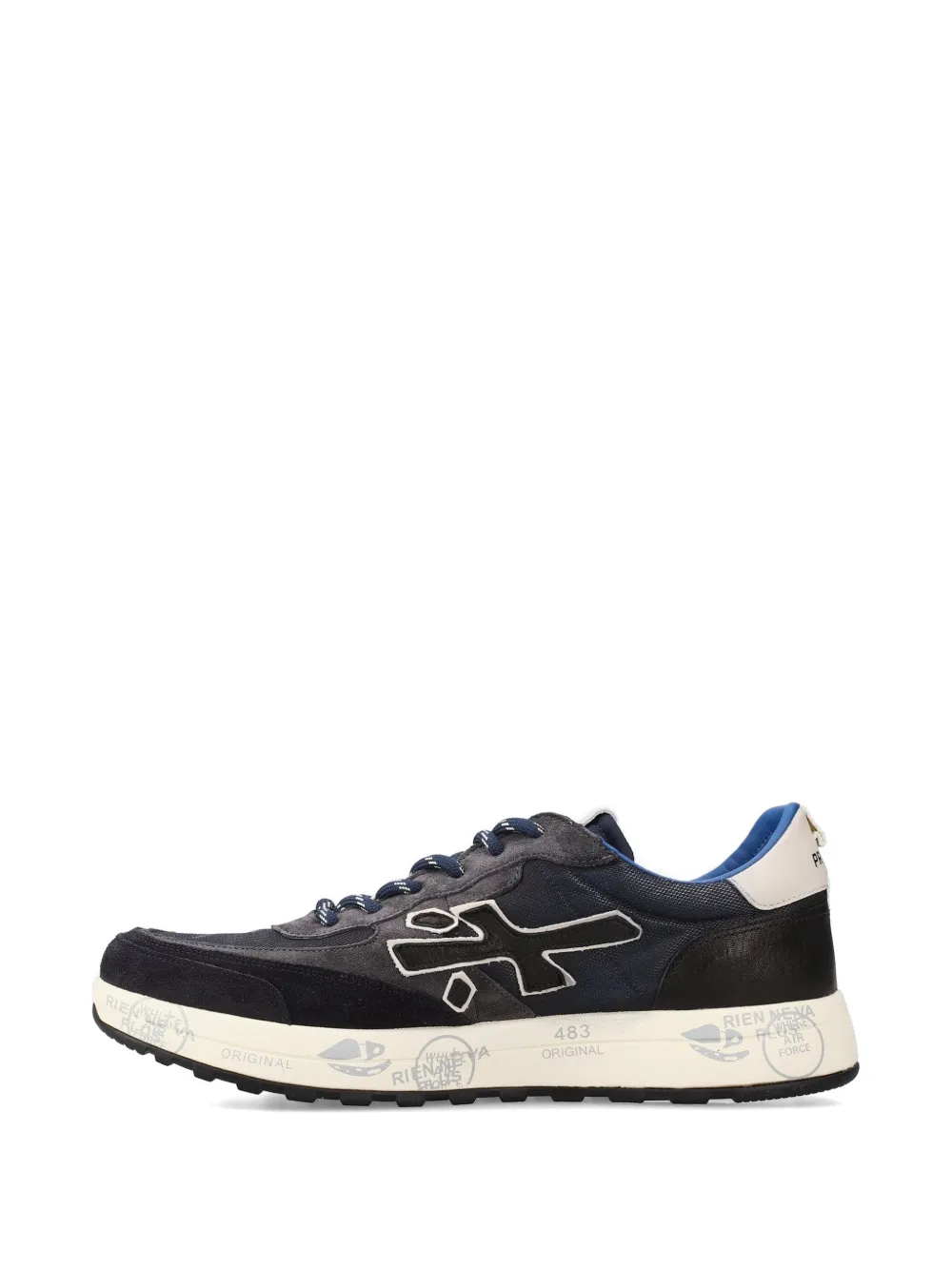 Premiata Nous logo-detail sneakers Blauw