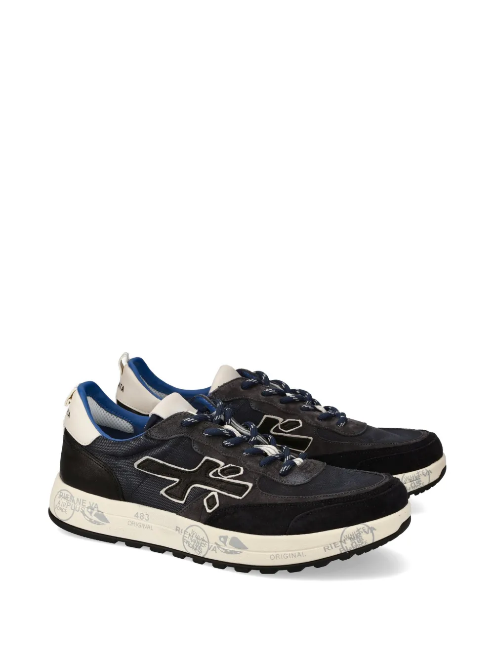 Premiata Nous logo-detail sneakers Blauw