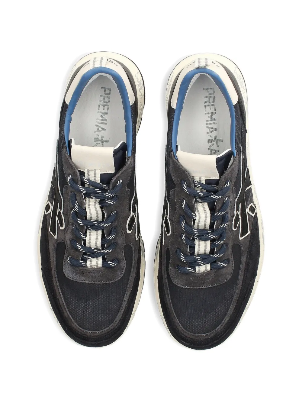 Premiata Nous logo-detail sneakers Blauw