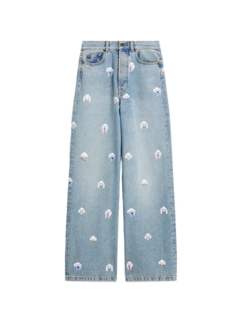 Fiorucci poodle-print jeans