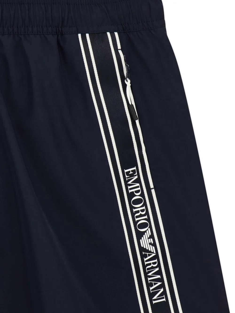 Emporio Armani Zwembroek met zijstreep Blauw