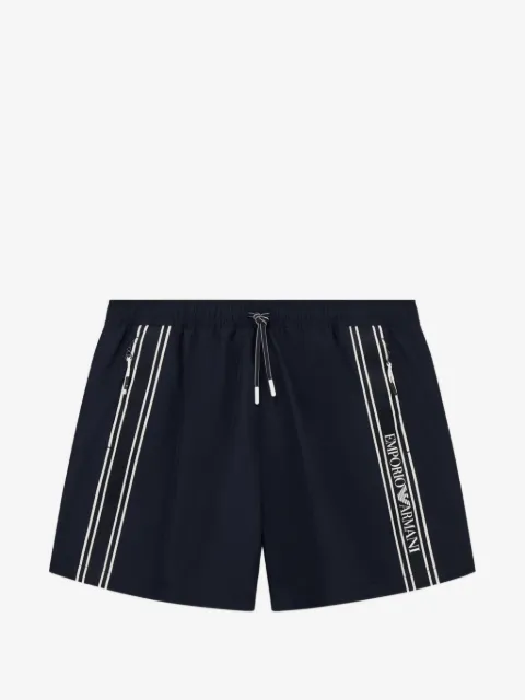 Emporio Armani side-stripe swim shorts