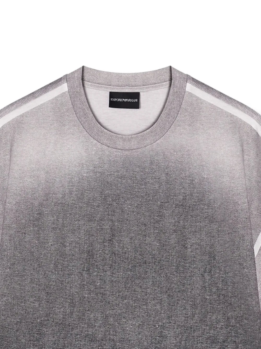 Emporio Armani Oversized degradé T-shirt Grijs