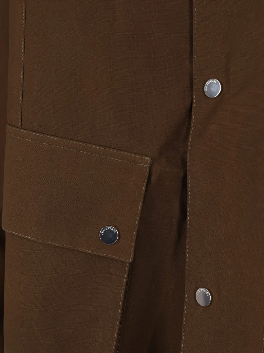 JW Anderson Jack met ribfluwelen kraag en knopen Bruin