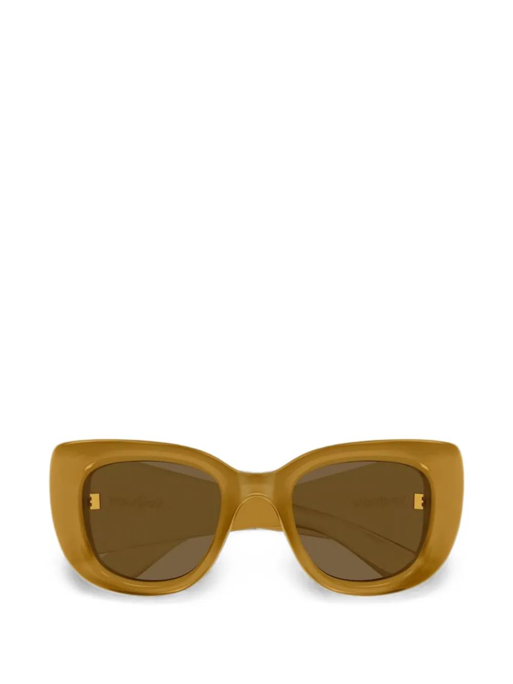 Saint Laurent Eyewear logo-detail sunglasses - Gelb