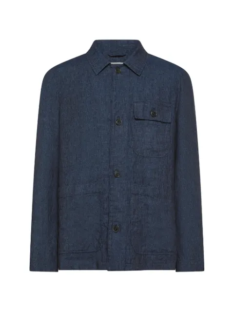 Seventy flap-pocket linen overshirt