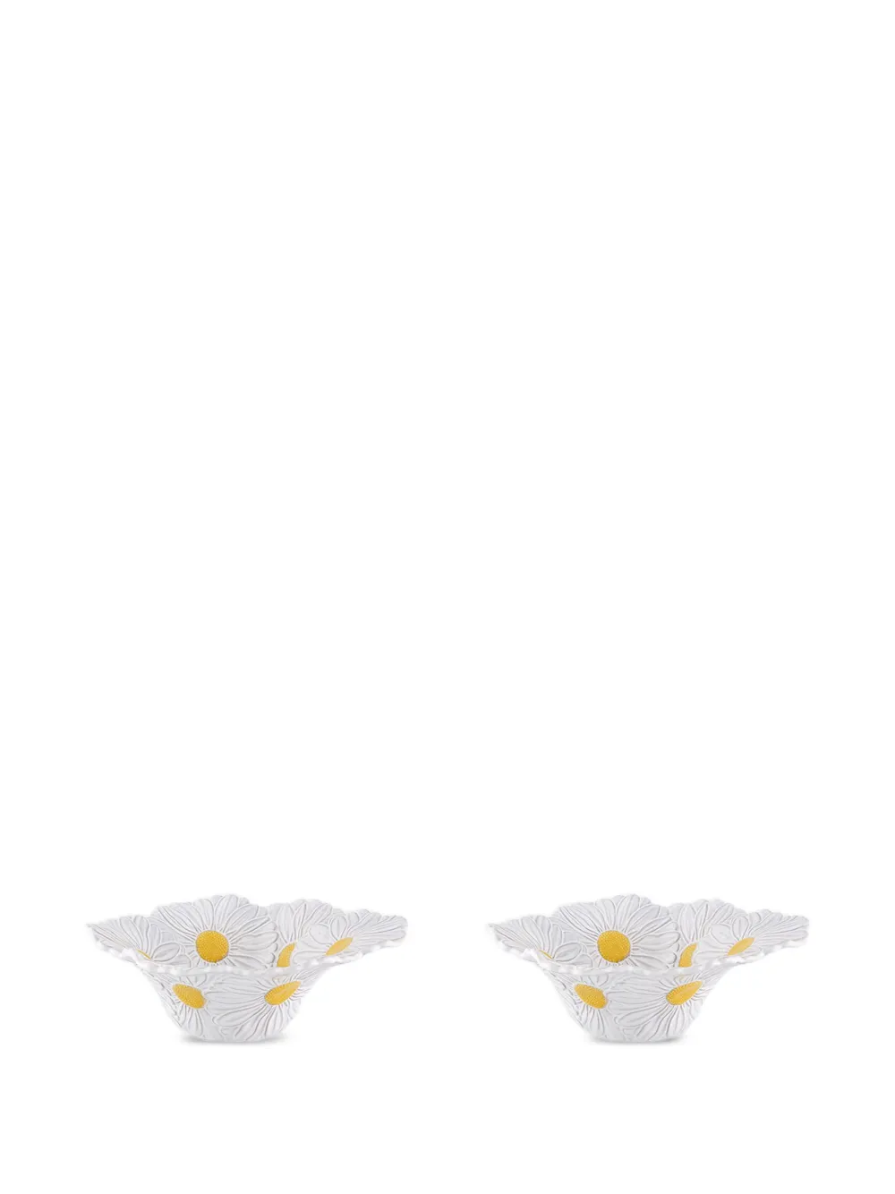 Bordallo Pinheiro Maria Flor small salad bowl (set of two) - Bianco
