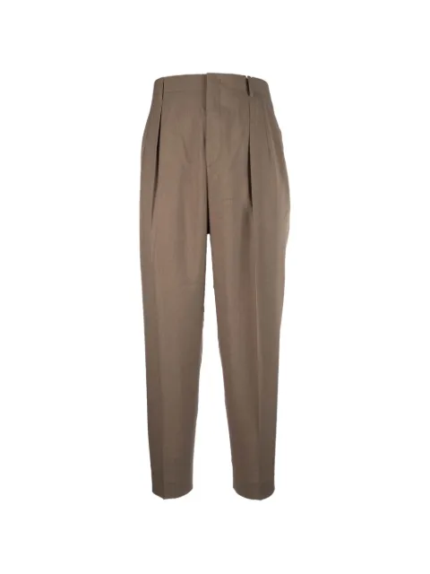 Cellar Door belt-loops pleated trousers
