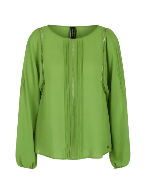 MARCCAIN pintucks-detail long-sleeve blouse