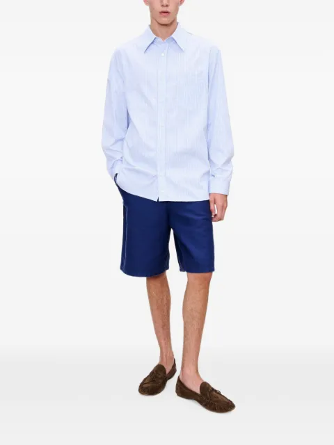 A.P.C. Malaury pocket-detail striped cotton shirt