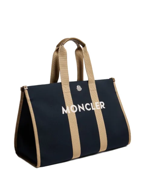 Moncler logo-detail canvas tote bag