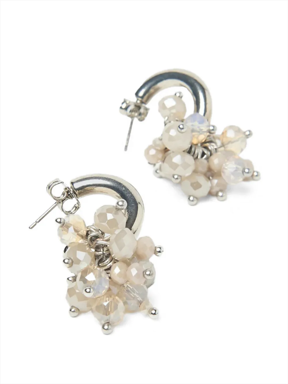 Peserico bead hoop earrings - Argento