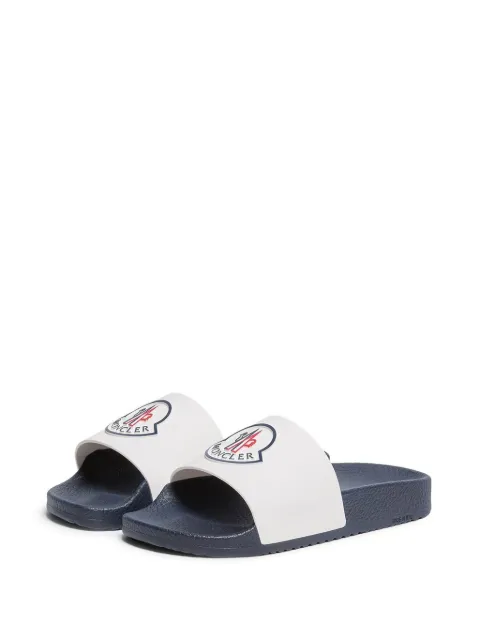Moncler Enfant Petit Basile logo-detail slides