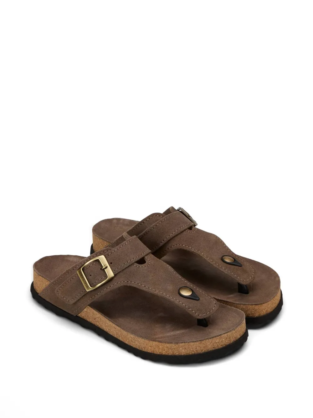 Marc O'Polo buckle suede sandals Bruin