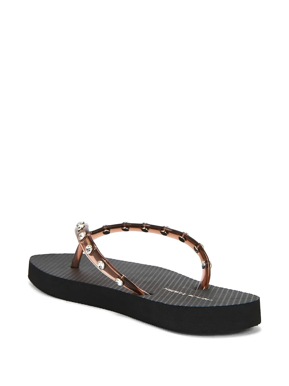 Loeffler Randall Taryn Crystal-embellished Thong Flip Flops In Multi