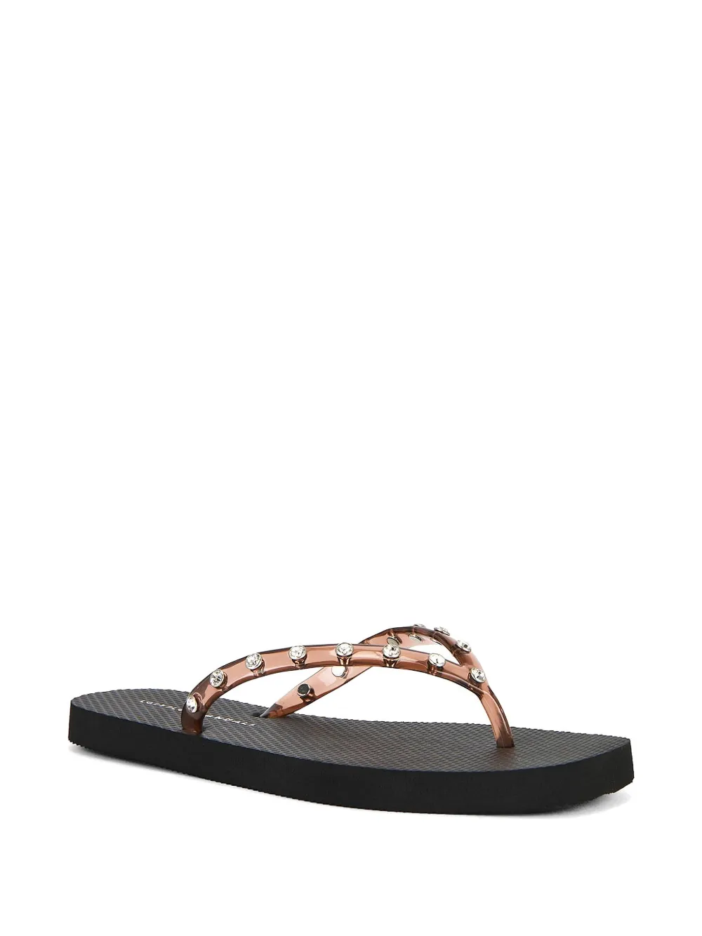 Loeffler Randall Taryn Crystal-embellished Thong Flip Flops In Multi