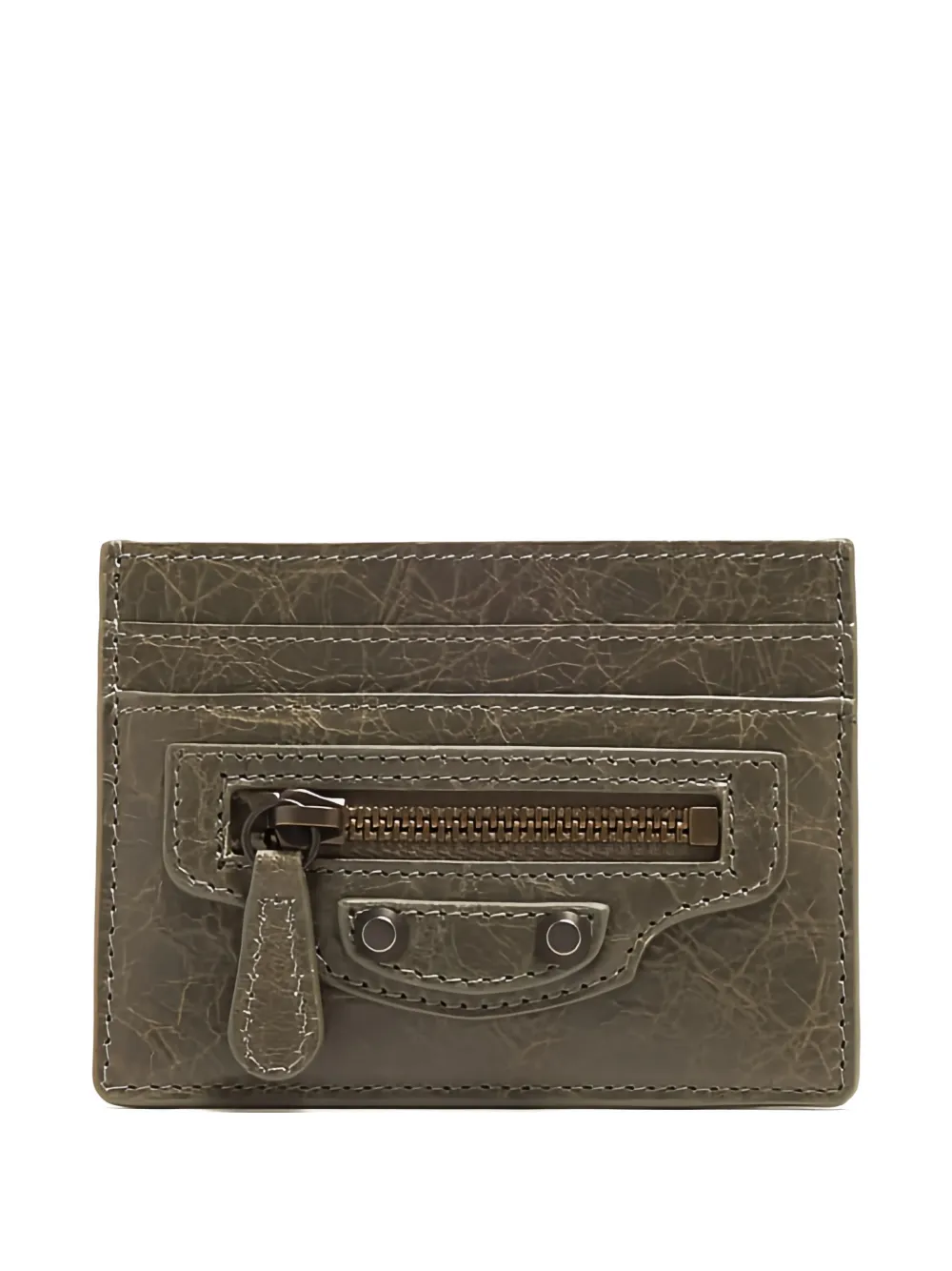 Balenciaga City zipper card holder - Grün