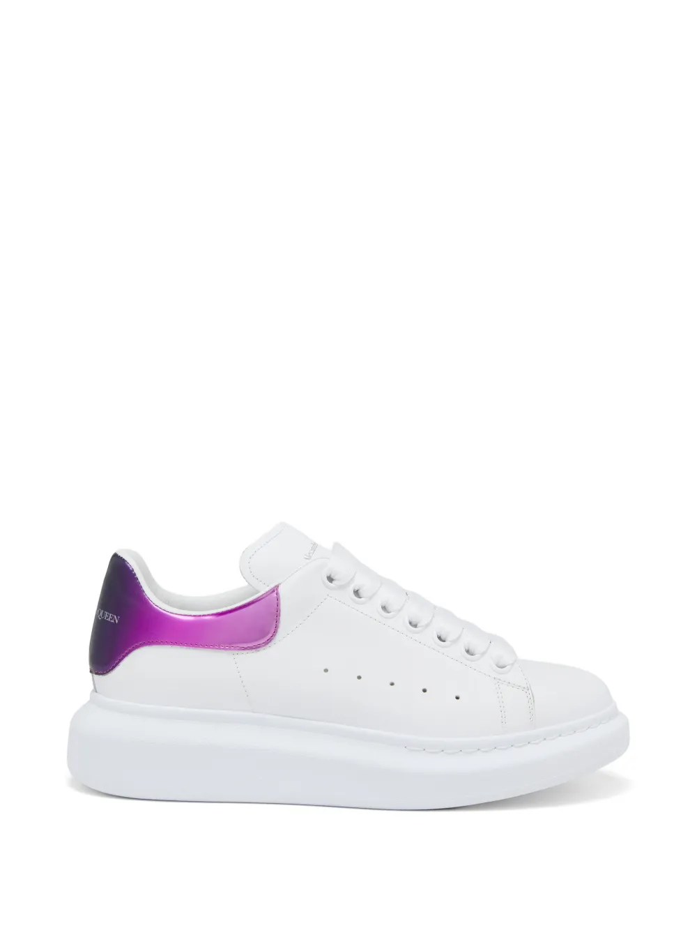 Alexander McQueen degradé round sneakers - Bianco