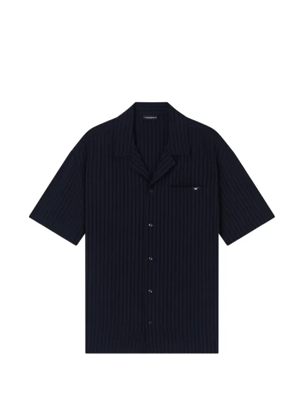 Emporio Armani ストライプ シャツ | ブルー | FARFETCH JP