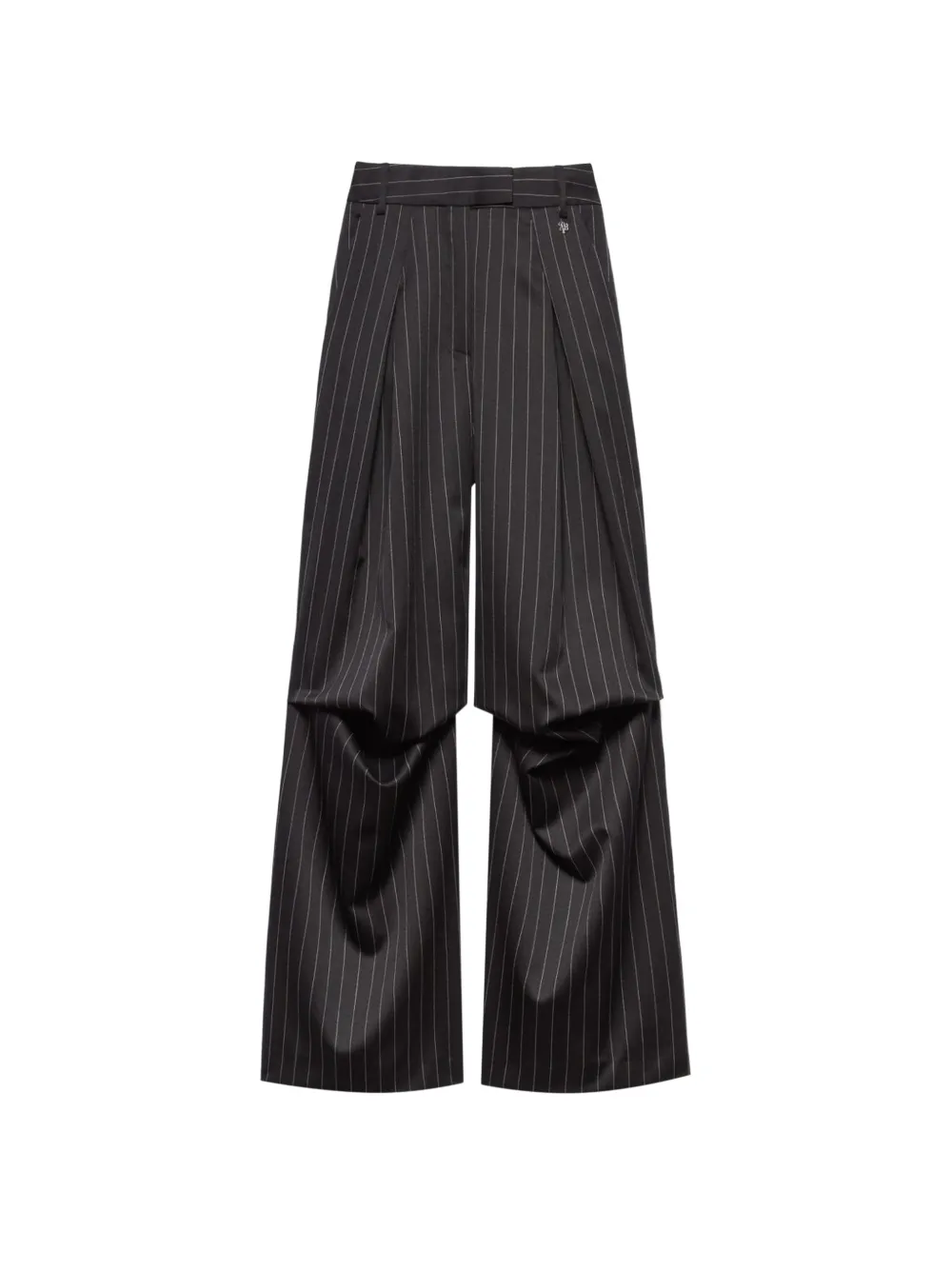 Aniye By Miriam baggy pinstripe trousers - Nero