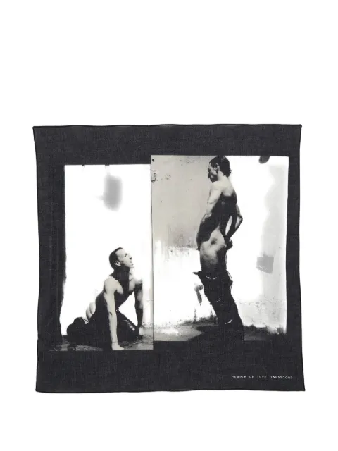Rick Owens DRKSHDW graphic-detail scarf