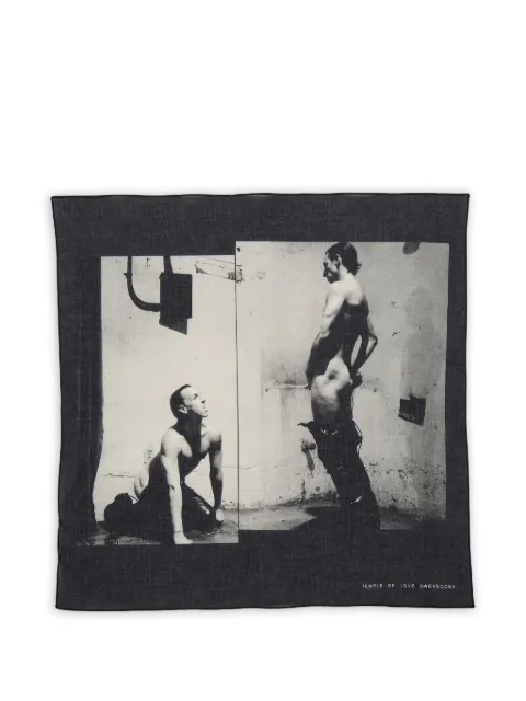 Rick Owens DRKSHDW graphic-detail scarf