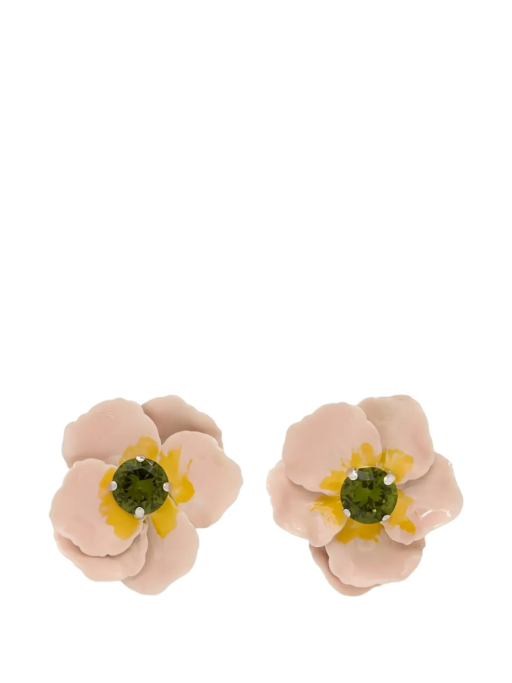 Simone Rocha Blooming Poppy earrings - Argento