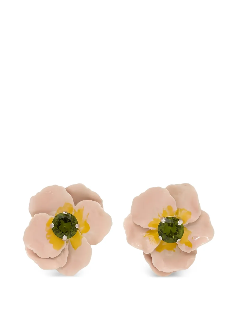 Simone Rocha Blooming Poppy earrings - Argento