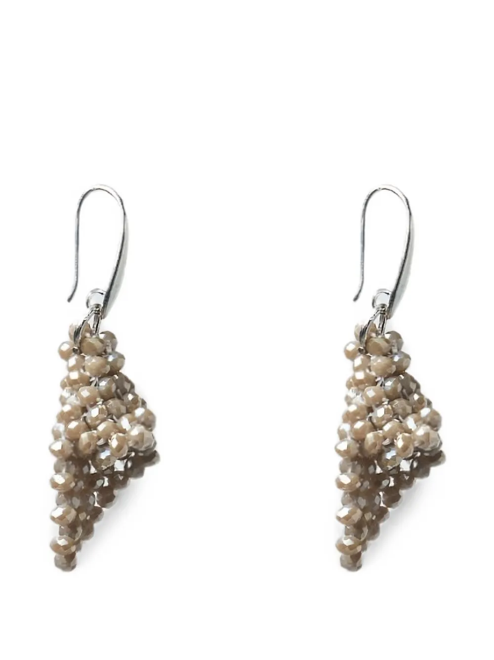 Peserico beaded tassel necklace - Argento