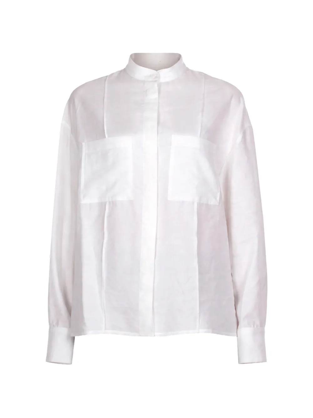 DONDUP band-collar shirt - Bianco