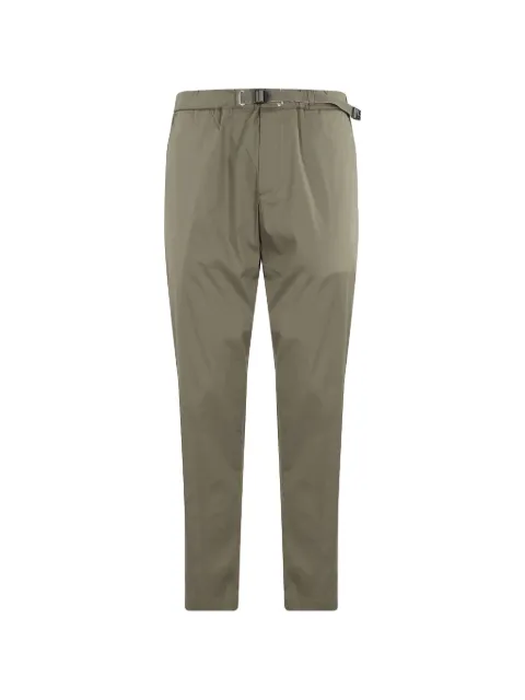White Sand belted tapered-leg trousers