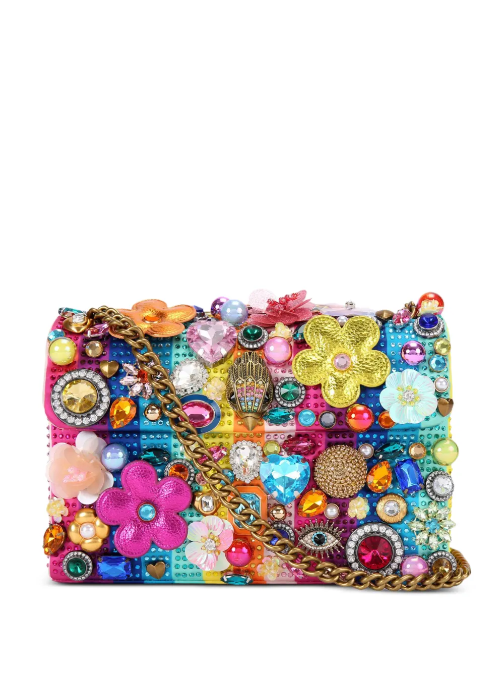 Kurt Geiger London medium Kensington Tutti Frutti leather bag - Giallo