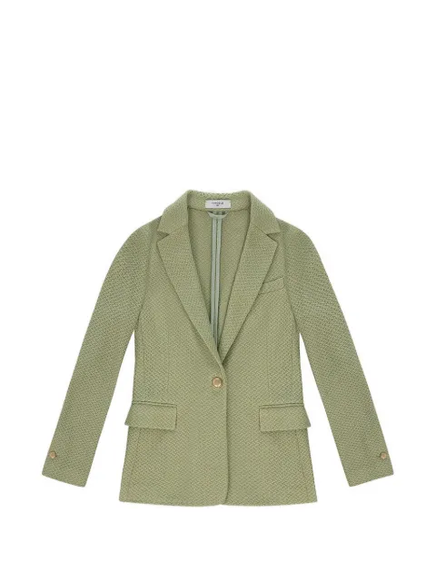 Circolo 1901 single-breasted slim-fit knitted cotton blazer