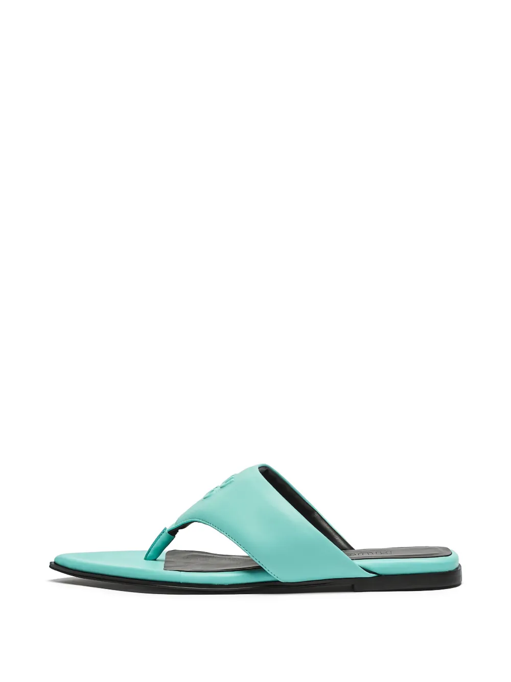 HUGO embossed thong sandals Blauw